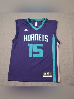 Adidas NBA Charlotte Hornets Kemba Walker #15 Jersey Size Small S Purple Teal